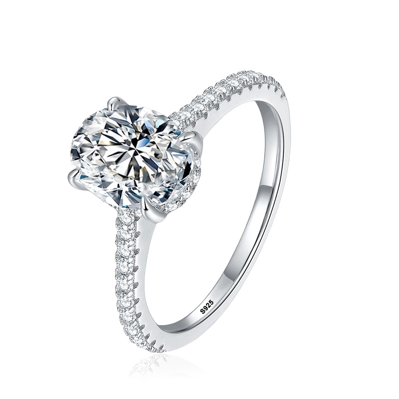 Anel Solitário Origem Moissanite 1 CT