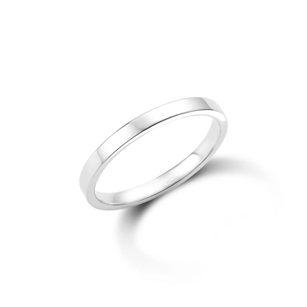 Aliança Atlas em Prata 925 2mm