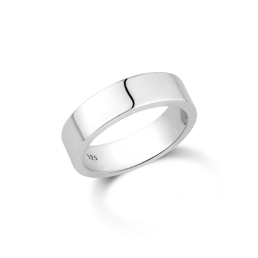 Aliança Evva em Prata 925 6mm