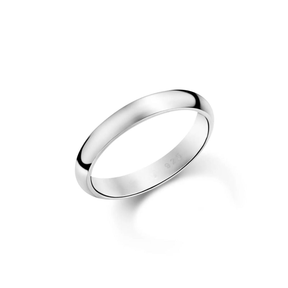 Aliança Mercury em Prata 925 3mm