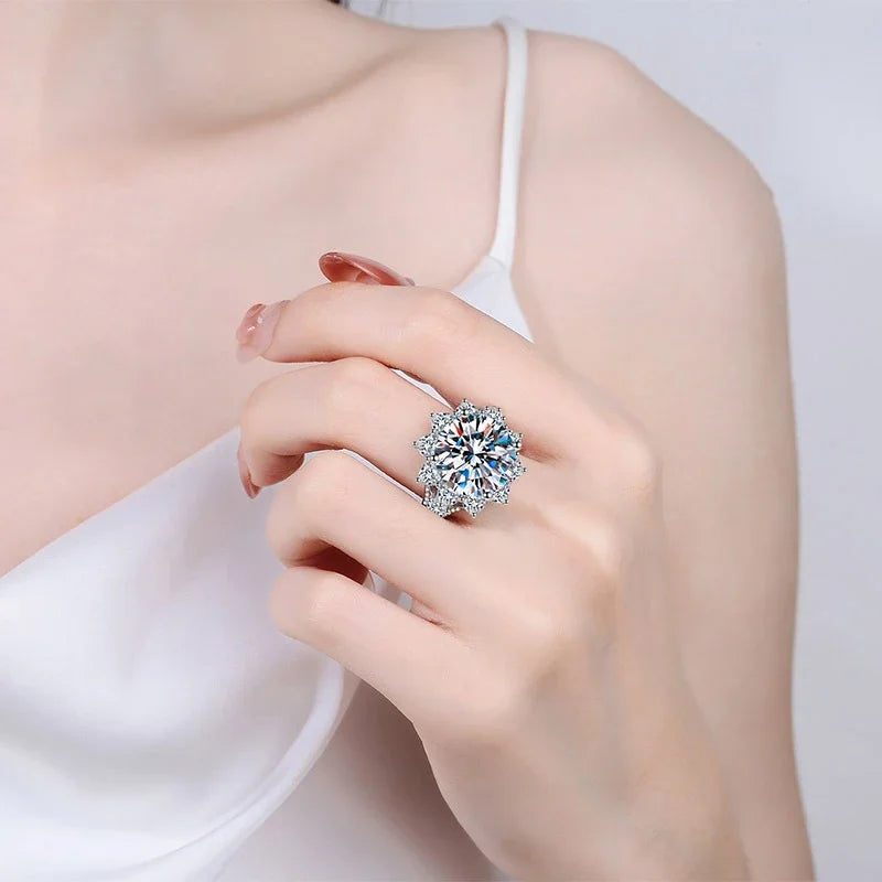 Anel Solitário Magnare Moissanite 10 CT