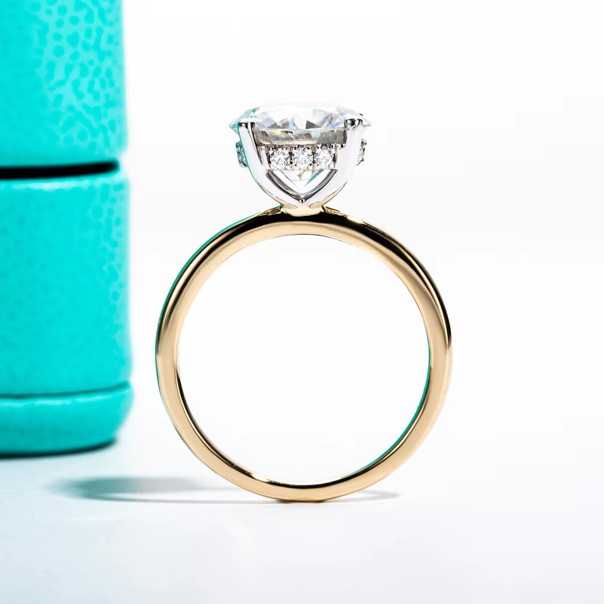 Anel Solitário Sollenti em Ouro 18k Moissanite 3 CT